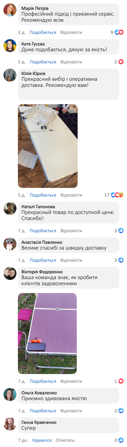 Складаний туристичний стіл із чотирма стільцями